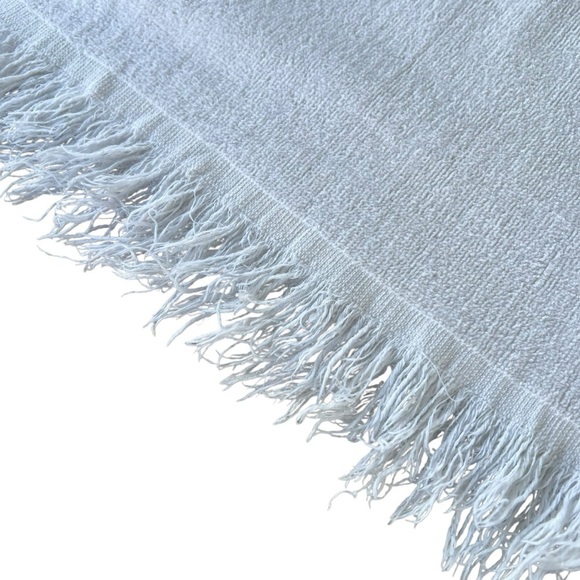 VTG MCM Poppies Fringed Oversized Bath Beach Pool Towel Vera Neumann? 35x58 FLAW - Picture 8 of 11